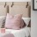 a bed with pillows